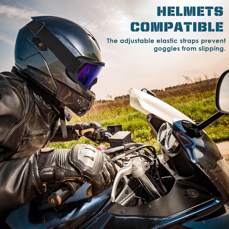 OXG Store Dirt Bike ATV Motorcycle Goggles, Motorcycle Glasses for Men Motocross Riding Protective Eyewear Ski Goggles - Image 5